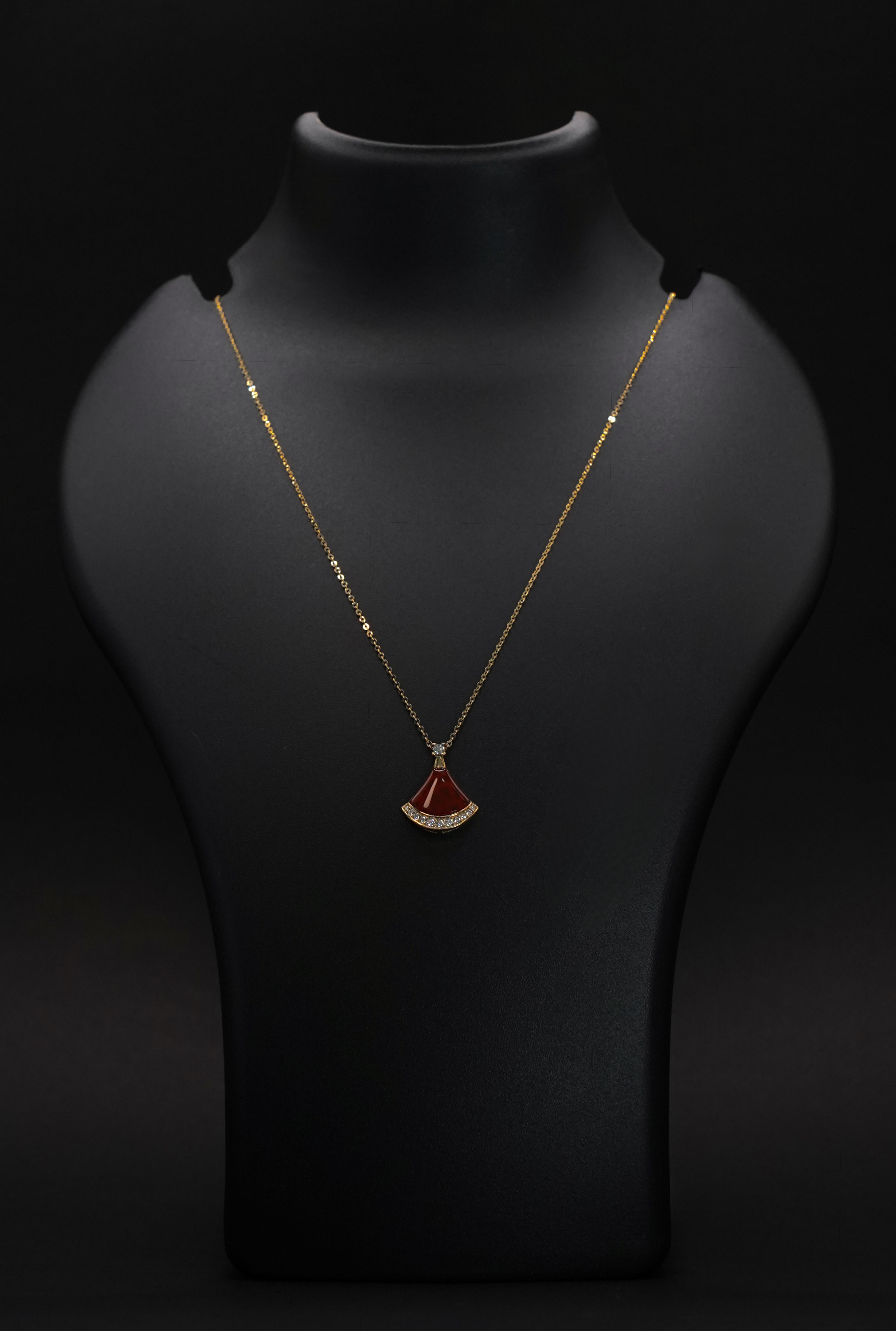 Ruby Breeze Gold Necklace